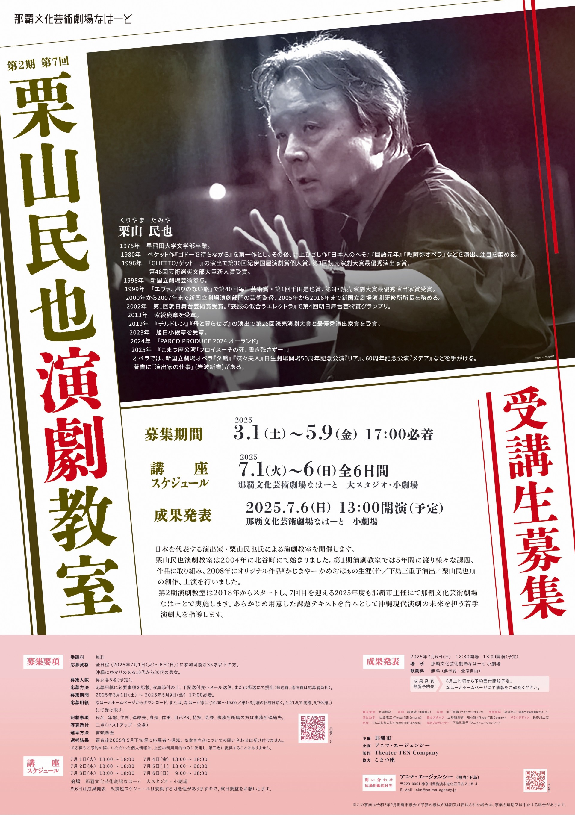 第2期第7回栗山民也演劇教室